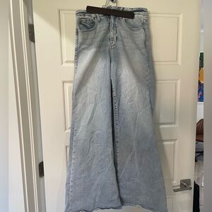 Good American Light Denim Flare Jeans